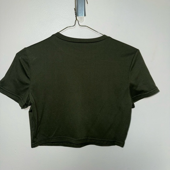 SHEIN Dark Green Crop Top - Picture 3 of 3